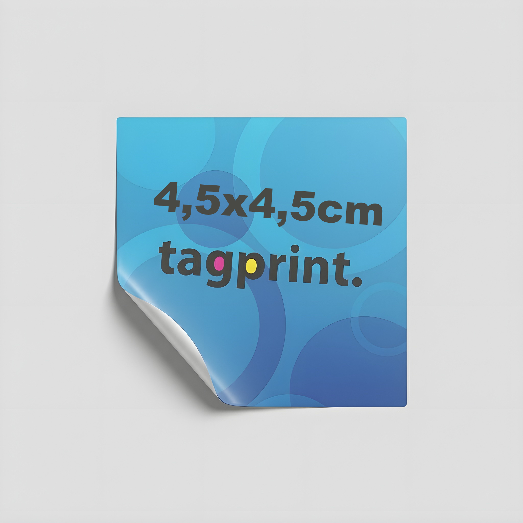 4545 Naklejki Personalizowane 4,5x4,5cm - Logo / Własny Wzór - Kwadrat - Papier - obrazek 1