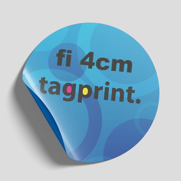 Naklejki Personalizowane 4cm - Logo / Własny Wzór - Okrągłe - Papier